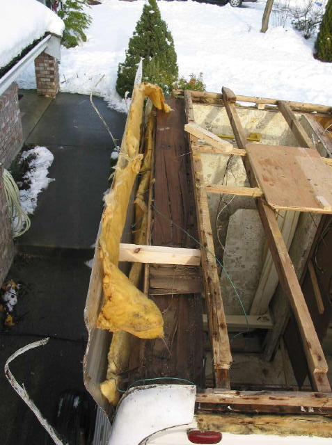 trailer water damage repair picture