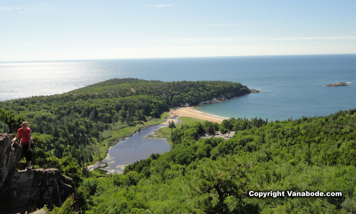 picture from beehive hike acadia national park maine