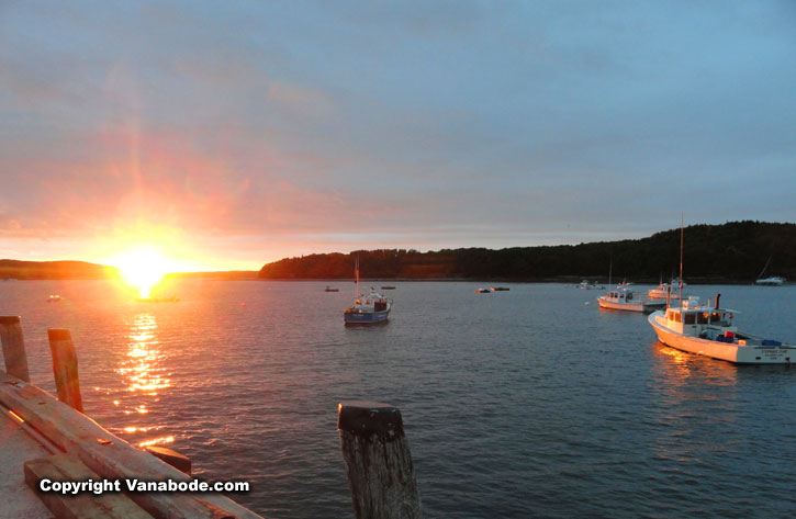 vanabode road trip to bar harbor maine for this sunset