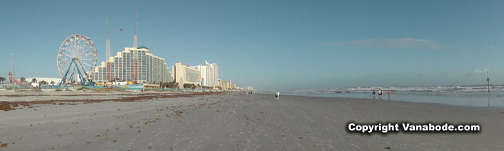 picture of daytona beach at low tide
