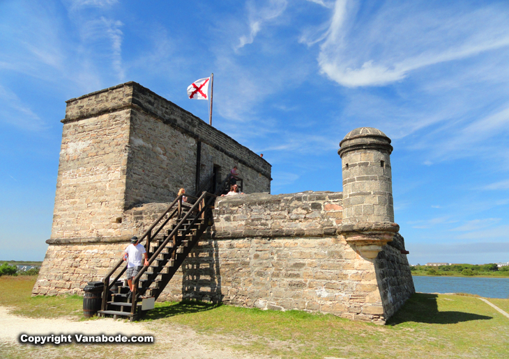 Matanzas tall rock and stone structure stands impressive and alone