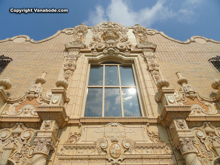 garfield conservatory administration buldling with ornate facade