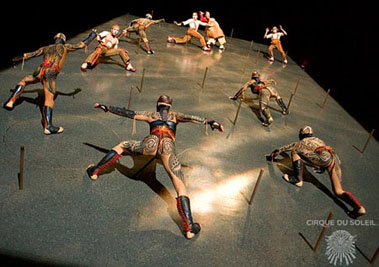 KA show with stage rotating to the vertical position picture