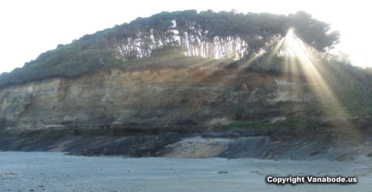 oregon sunrise from beach picture